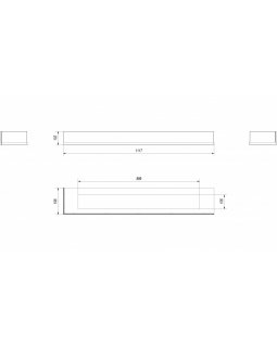 Стекло декоративное для биокамина DELTA/L/1200-foto2