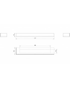 Стекло декоративное для биокамина DELTA/L/1200-foto2