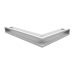 Вентиляционная решетка Люфт угловая левая белая 90