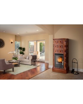 Печь-камин ABX KALEDONIE KPI керамическая, с допуском воздуха и верх. плитой-foto4