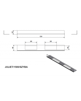 Стекло декоративное для биокамина JULIET/1500-foto2