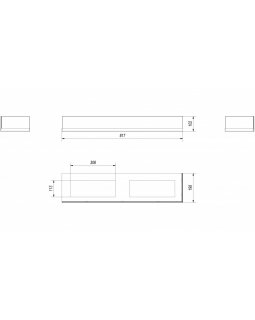 Стекло декоративное для биокамина DELTA/P/900-foto2