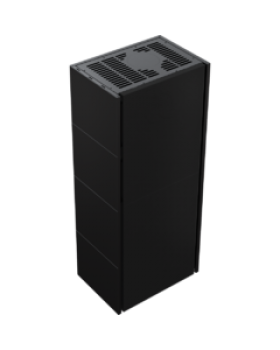 Каминокомплект Kratki SIMPLE Box черный/белый с топкой BS, левый угол-foto5