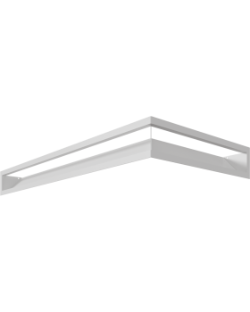 Люфт угловая 9/40/80 см левая белая-foto5