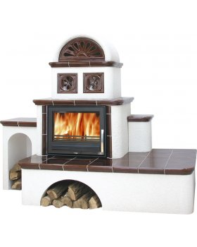 Печь-камин ABX OXFORD керамическая-foto2