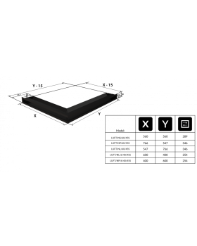 Вентиляционная решетка Люфт угловая/6*40 см правая графит-foto5