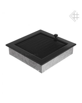 Вентиляционная решетка 22х22 черная с жалюзи