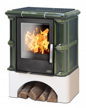 Печь-камин ABX BAVARIA KI, с допуском воздуха, с теплообменником, керамическая-foto5