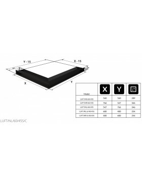 Вентиляционная решетка Люфт угловая левая черная 60-foto5