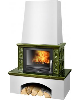 Печь-камин ABX LOMBARDIE керамическая-foto2