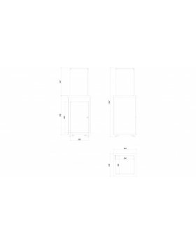 Газовый нагреватель PATIO MINI/G31/37MBAR/CZ - черное стекло, с пультом ДУ-foto2