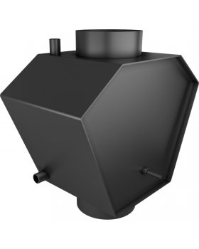 Теплообменник водный для дымохода без труб, W-образный, д.180 7кВт