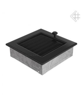 Вентиляционная решетка 17х17 черная с жалюзи