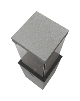 Нагреватель газовый PATIO/LIGHT, сталь с ручным управлением, цвет гранит-foto3