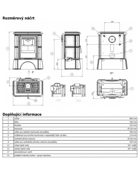 Печь-камин ABX BAVARIA KI керамическая, с кафельным цоколем, с теплообменником, с допуском воздуха-foto6