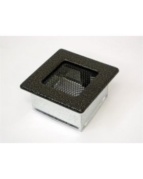 Вентиляционная решетка 11х11 черная/латунь пористая