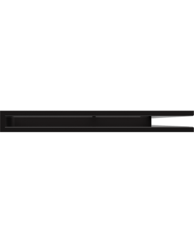 Вентиляционная решетка Люфт угловая правая черная 60-foto2