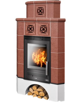 Печь-камин ABX Regina керамическая угловая-foto2