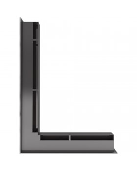 Люфт угловая левая стальная 60-foto3