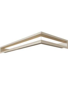 Люфт угловая 9/40/80 см левая бежевая-foto5