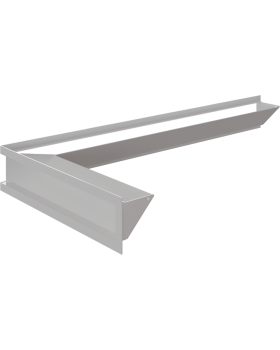 Люфт угловая 9/40/80 см левая белая-foto8