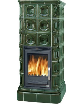 Печь-камин ABX KALEDONIE K керамическая, с теплообменником-foto2