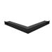 Вентиляционная решетка Люфт угловая стандарт черная 60
