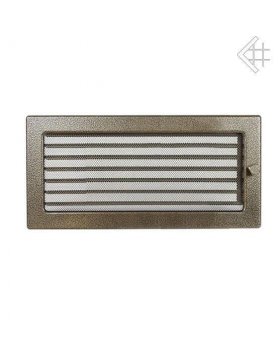 Вентиляционная решетка 17х37 черная/латунь пористая с жалюзи