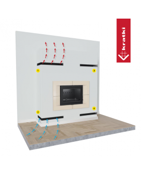 Решётка Kratki Luft 547х766х120 угловая правая черная 45S-foto5