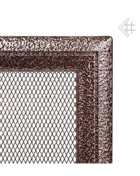 Вентиляционная решетка 22х22 Оскар черная/медь-foto2