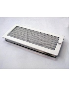 Вентиляционная решетка 17х37 белая с жалюзи