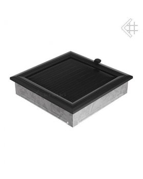 Вентиляционная решетка 22х22 оскар черная с жалюзи