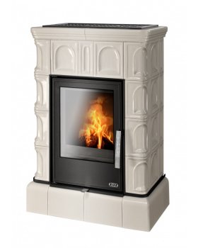 Печь-камин ABX BRITANIA KI керамическая, с кафельным цоколем, с допуском воздуха-foto2