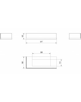 Стекло декоративное для биокамина DELTA/L/600-foto2