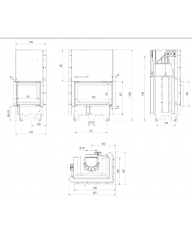 Топка MBM/P/BS/G, Г-образное стекло справа, гильотина-foto10