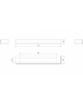 Стекло декоративное для биокамина DELTA/P/1200-foto2