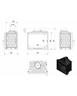 Топка Kratki ANTEK DECO 150-foto9