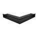 Вентиляционная решетка Люфт угловая стандарт черная 90