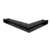 Вентиляционная решетка Люфт угловая левая черная 90