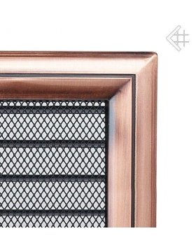 Вентиляционная решетка 17х49 Оскар медь с жалюзи-foto3
