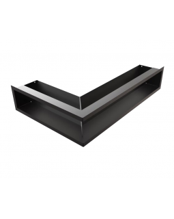 Решётка Kratki Luft 400х600х120 угловая правая черная, 45S-foto2