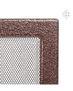 Вентиляционная решетка 17х30 черная/медь пористая-foto2