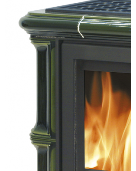 Печь-камин ABX BAVARIA KI, с кафельным цоколем, с допуском воздуха, керамическая-foto6