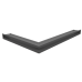 Вентиляционная решетка Люфт угловая правая графит 60