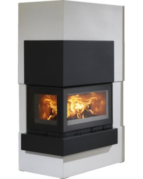 Печь-камин с облицовкой ABX Norfolk угловой-foto3