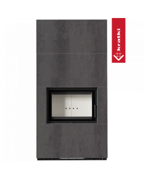 Каминокомплект FLOKI в облицовке NATURALI PIETRA DI SAVOIA ANTRANCITE BOCCIARDATA-foto2