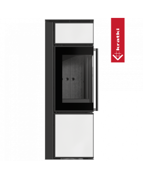 Дровяная стальная печь TORA/S 8 кВт белая-foto3