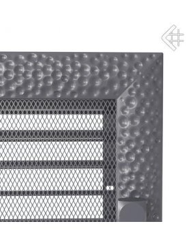 Вентиляционная решетка 17x30 Venus графитовая с жалюзи