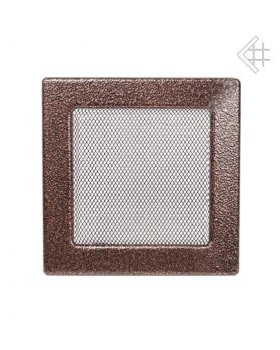 Вентиляционная решетка 22х22 черная/медь пористая