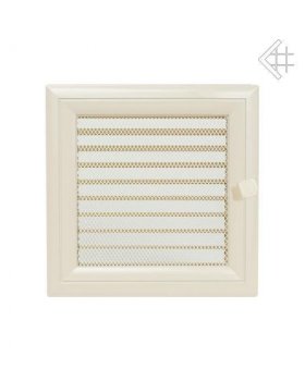 Вентиляционная решетка 22х22 Оскар бежевая с жалюзи